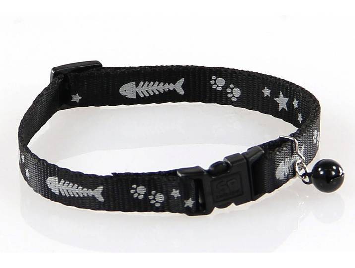 swisspet Katzenhalsband ReflectLine schwarz
