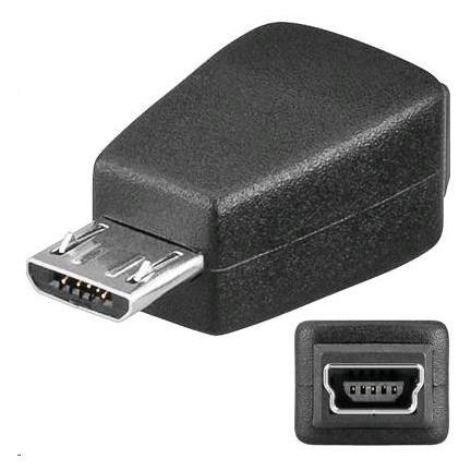 PremiumCord USB-Adapter Mini 5 PIN/Buchse - Micro USB/Stecker (Mini USB, Micro USB) (8592220007867)