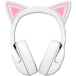 Razer Kraken Kitty V2 BT Kabelloses Bluetooth RGB-Headset mit Katzenohren, weiß