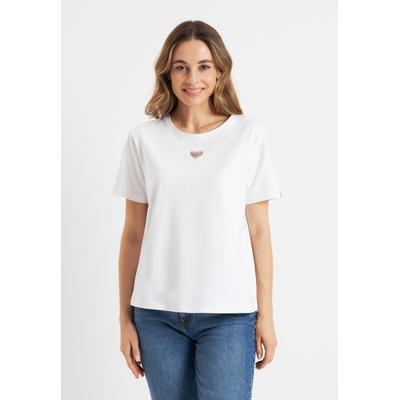 T-Shirt FRIEDA & FREDDIES "Frieda & Freddies T-Shirt", Damen, Gr. 36, weiß (all weiß), 95% Baumwolle, 5% Elasthan, Shirts T-Shirt