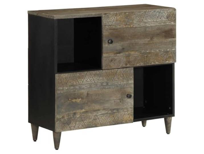 HEFZGDB Massives Mangoholz Sideboard Unikat mit starker Oberplatte und reichlich Stauraum als Robustes Sideboard für den Wohnbereich