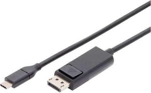 Digitus USB-C / HDMI Adapterkabel USB-C Stecker, HDMI-A Stecker 2.00 m Schwarz AK-300330-020-S Geschirmt, doppelt geschirmt USB-C-Displaykabel