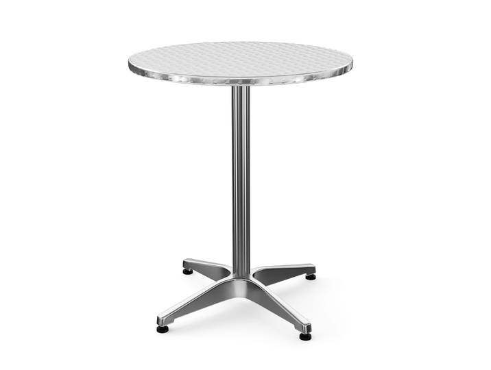 Bistrotisch Alu rund 60 x 70 cm