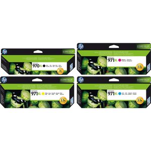 HP 970XL + 971XL Multipack Original Druckerpatronen schwarz cyan magenta gelb