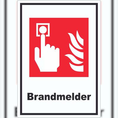 HB-Druck Brandmelder Aufkleber A5 (148x210mm)