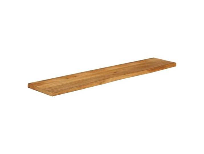 Tischplatte mit Rand Tisch, Massivholz Mango, 140x30x2,5 cm Rustikales Design, pflegeleicht, universell einsetzbar, Maserung, solide Konstruktion