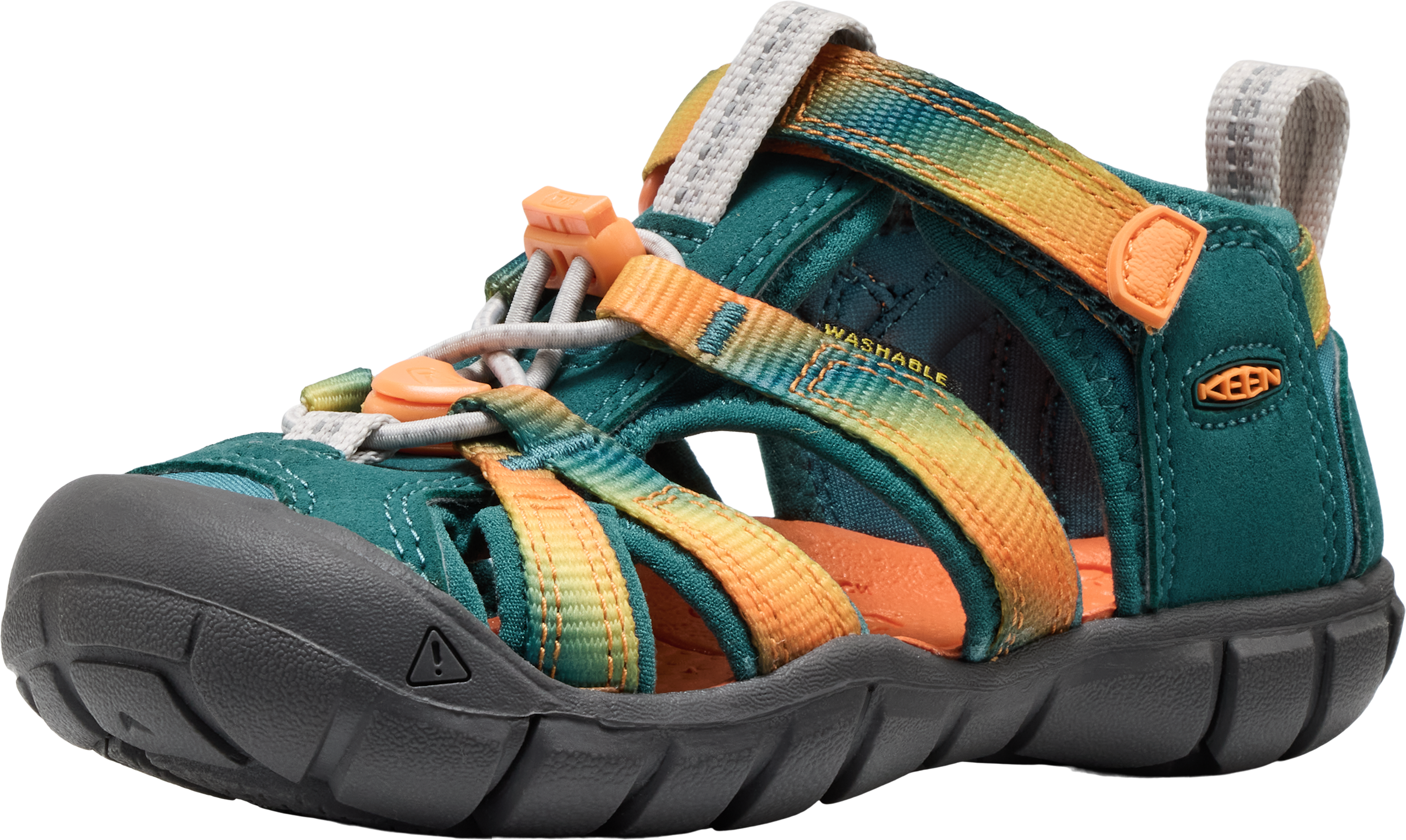 Sandale KEEN "SEACAMP II CNX", Mädchen, Gr. 29, bunt (ombre medite), Synthetik, Schuhe Sandale ombre medite 29