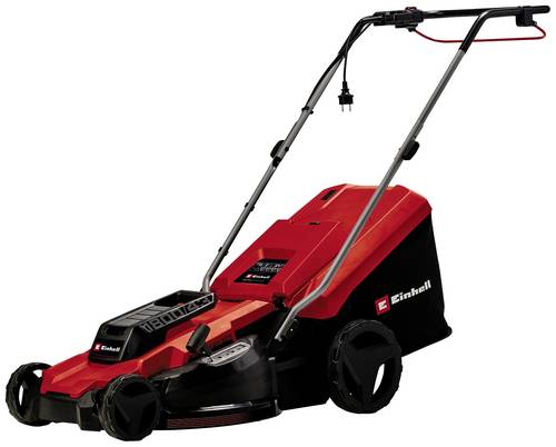 Einhell GC-EM 1800/43 Elektro Rasenmäher mit Schnitthöhenverstellung, Höhenverstellbarer Griff mit Klappfunktion 1800W
