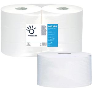 Papernet Toilettenpapier 402298, 2-lagig, Jumbo, Tissue, 810 Blatt, 6 Rollen