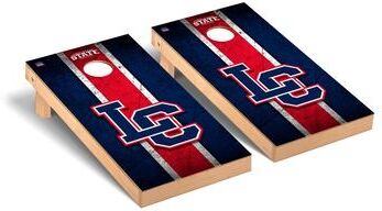 Skip's Garage Lewis Clark Warriors Vintage Cornhole Board Set