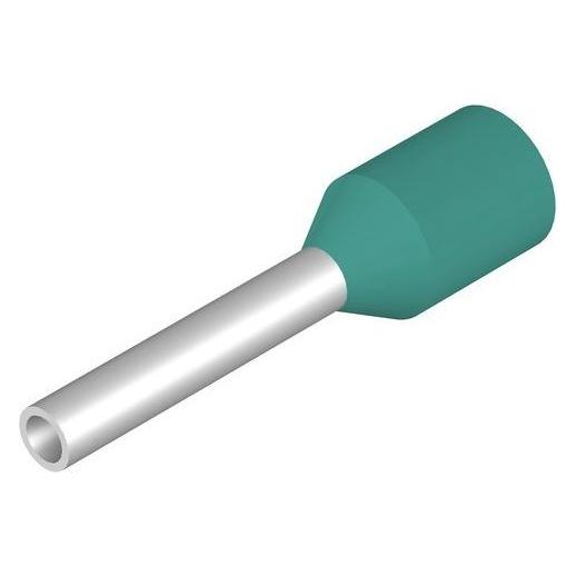 Weidmüller H0.34/10 TK SV, Pin-Anschluss, Gerade, Metallisch, Türkis, 0,34 mm², 1 cm, 8 mm (9026030000)