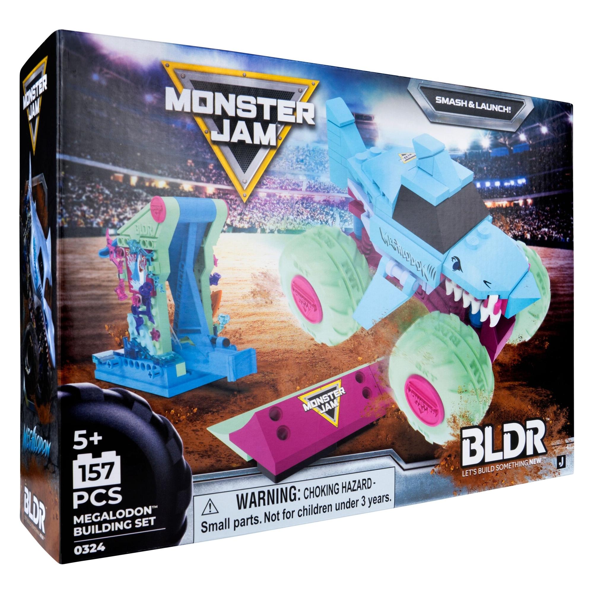 Bldr Monster Jam Building Set Truck with Laucher Asst (AMOS2620621)