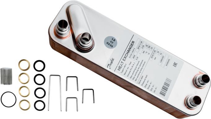 Wolf Wärmetauscher-Set 40 Platten 2982327 für Wohnungsstation CAT-HT
