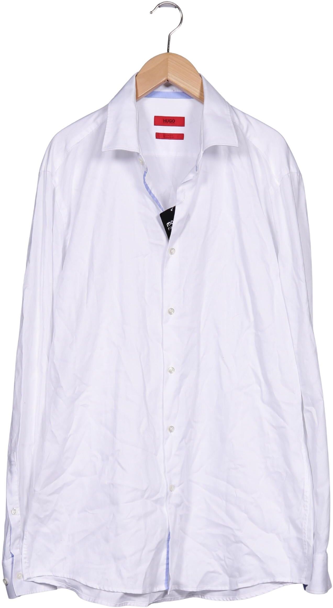 Hugo by Hugo Boss Herren Hemd, Weiß, Gr. 42, Baumwolle - Second Hand