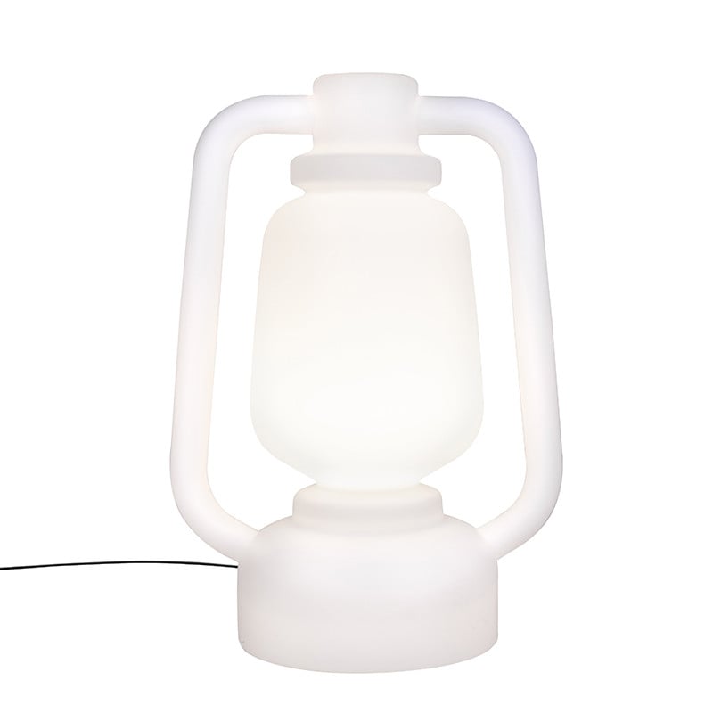 Qazqa Storm Extra Large Vloerlamp Wit - IP44 - Hoogte: 110 cm