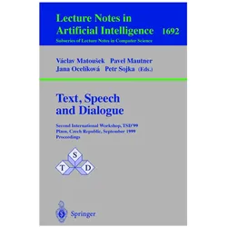 Text, Speech and Dialogue, Fachbücher