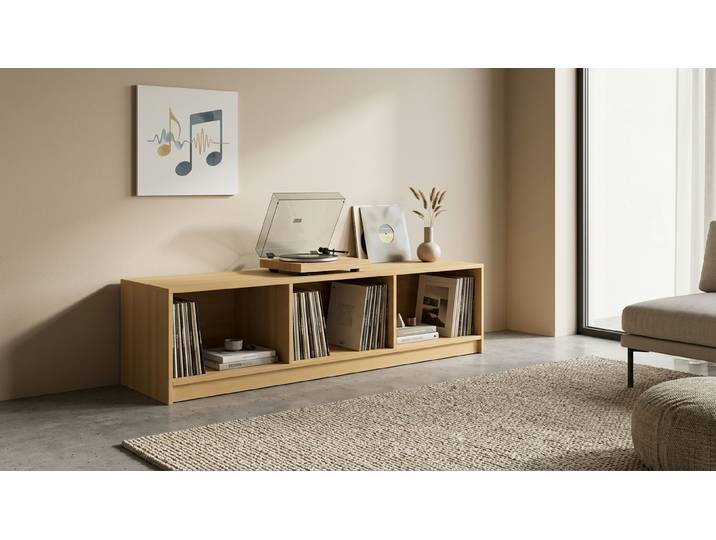 Hifi Rack Holz Buche Natur geölt
