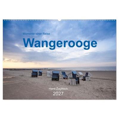 Wangerooge - Momente einer Reise (Wandkalender 2027 DIN A2 quer), CALVENDO Monatskalender