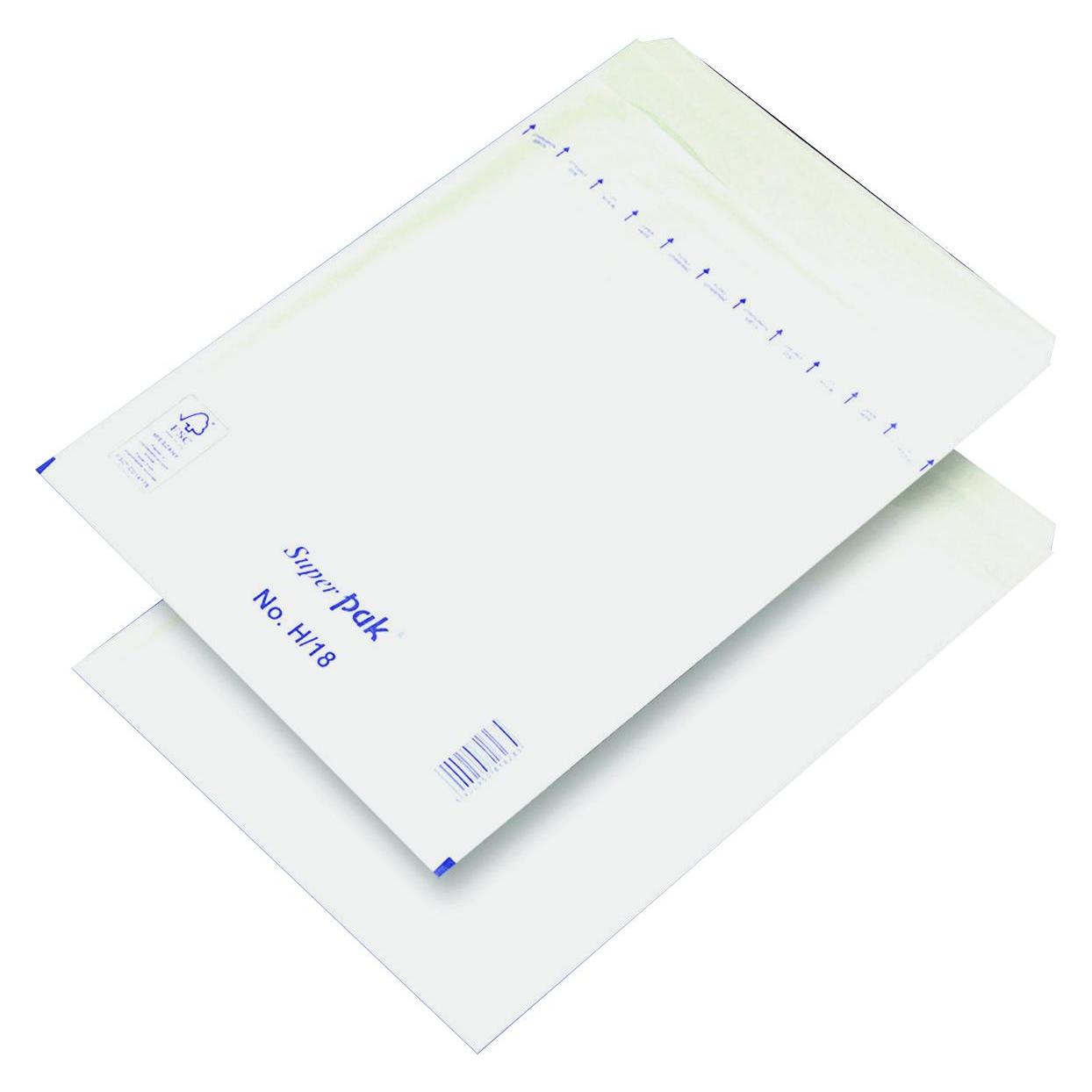 Office Products Selbstklebender luftpolsterumschlag, hk, h18, 270x360mm/290x370mm, 10 stück, weiss (10x) (15321812-14)