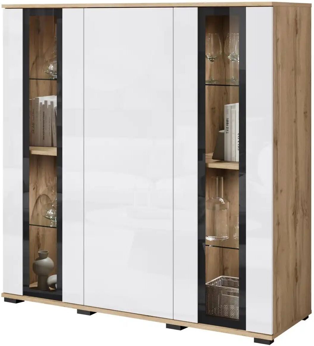 Höffner Highboard  Caro ¦ holzfarben ¦ Maße (cm): B: 120 H: 121,9