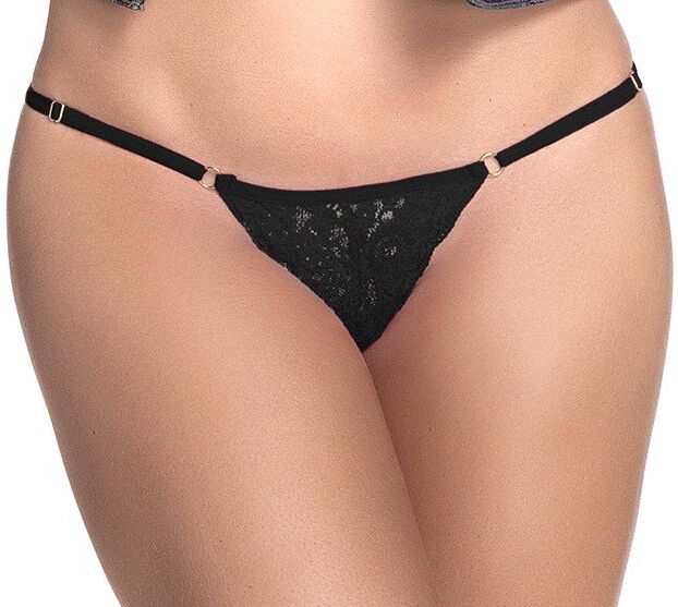 Mapalé String dentelle noire - MAL107BLK