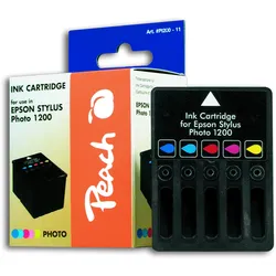 Peach Tintenpatrone color kompatibel zu Epson T001011C