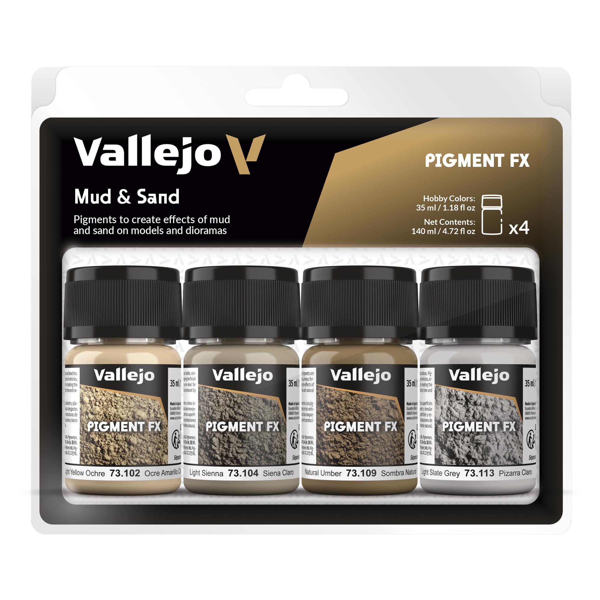 Vallejo Mud and Sand Pigment-Set Farbpigmente (8429551731911)