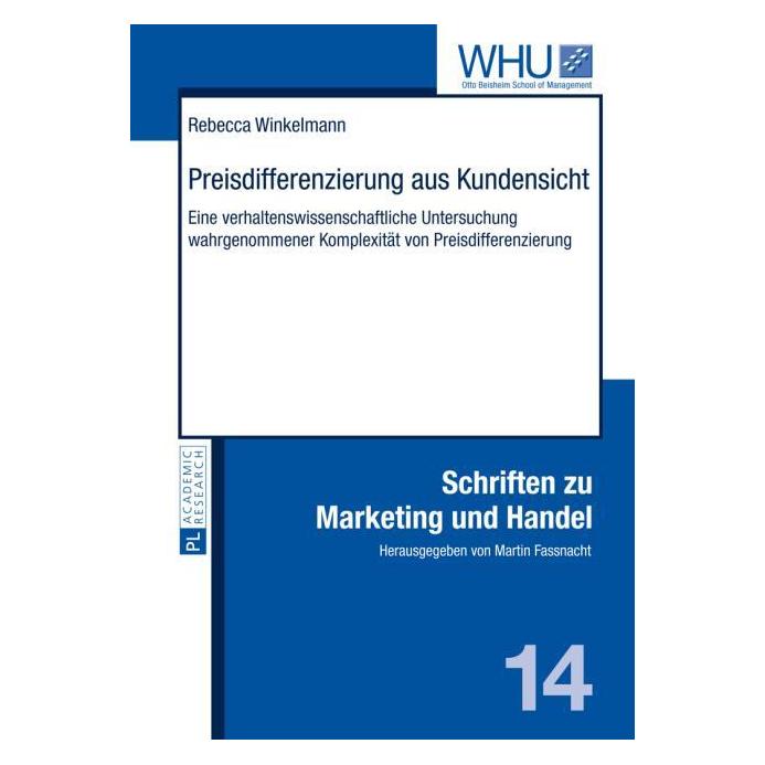 Peter Lang Winkelmann:Preisdifferenzierung aus Kun (Hardcover, Rebecca Winkelmann) (67836721)