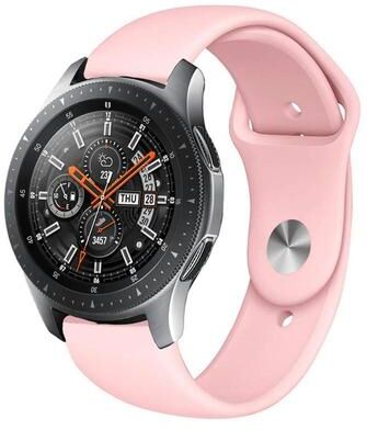 Everyday Crate Samsung Galaxy Watch Active 20mm Silicone Watch Band Soft Adjustable Replacement Watch Strap pink