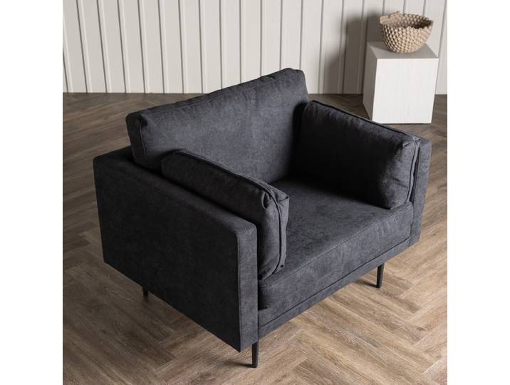 Nohr Fauteuil Tylan Linnen - Zwart