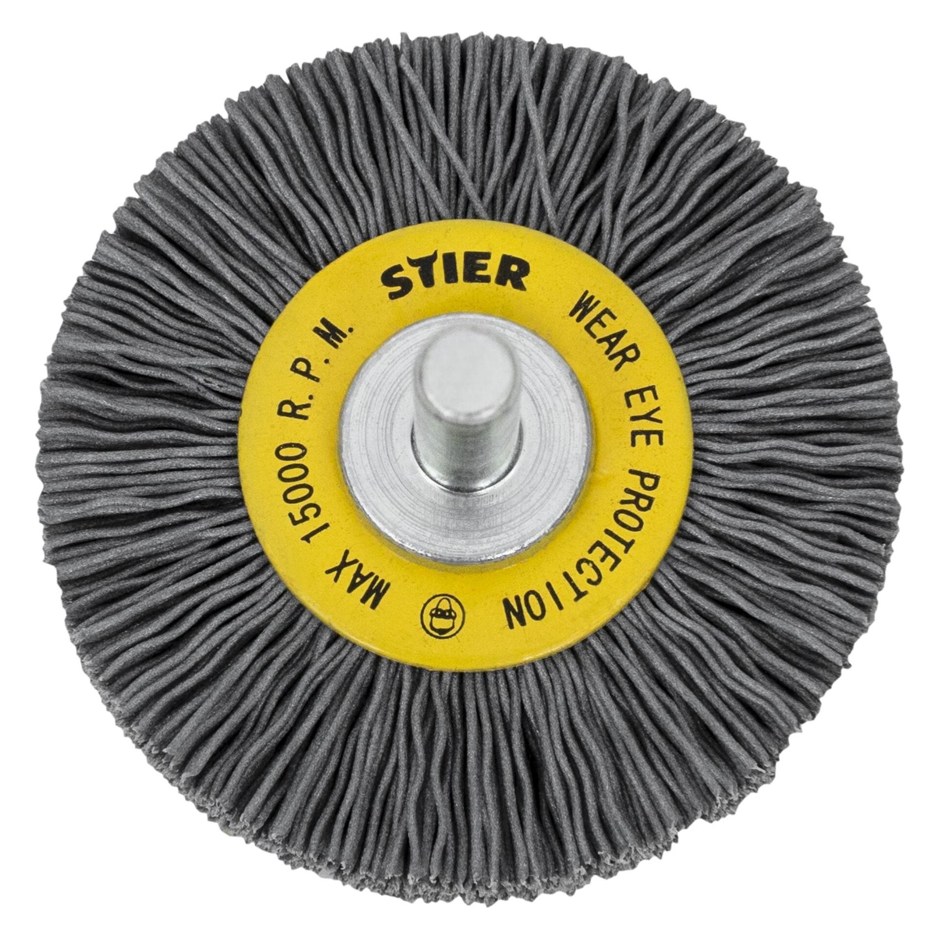 Stier Rundbürste Ø 50 mm, Schaft-Ø 6 mm, 0,6 mm, gewellt, Siliziumkarbid (85320495)