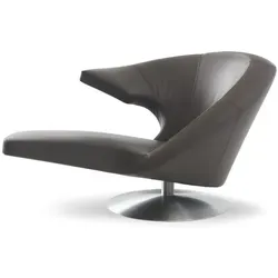 leolux Sessel Parabolica Leder Braun Dunkelbraun