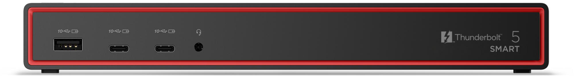 Lenovo ThinkPad Thunderbolt 5 Smart Dock 7500, Kabelgebunden, Thunderbolt 5, 180 W, 2500 Mbit/s, Schwarz, Eclipse Black