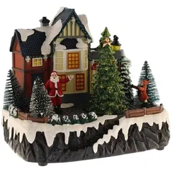 WellHome - Dekorative Weihnachtsstraße mit Bewegung, LED-Lichtern und Musik