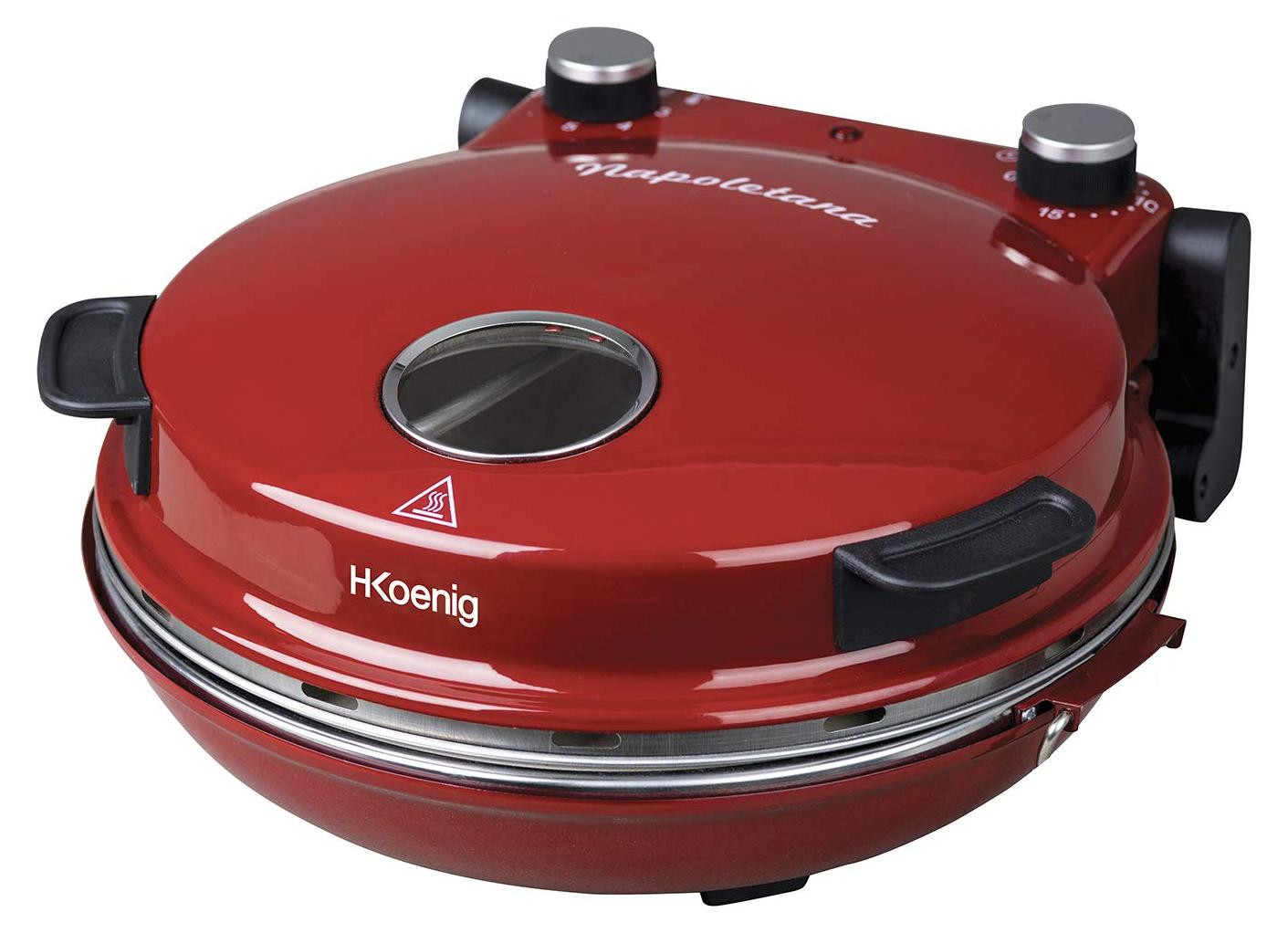 Selius Elektrische Pizzaoven 1200 W - 32 cm - Rood