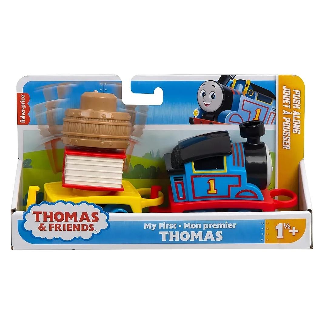 Fisher-Price Thomas & Friends Toddler Toy My First Thomas Push-Along Train with Stacking Cargo for Kids Ages 18+ (HXP52)