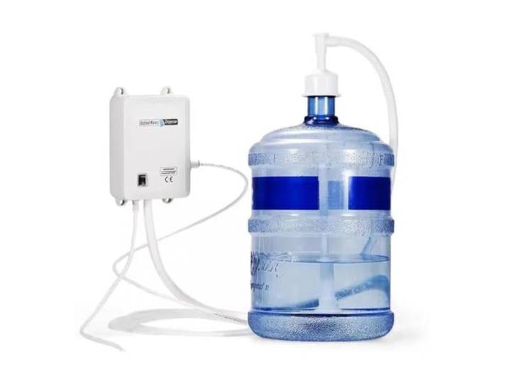 Flaschen-Wasserspender-Pumpensystem, Wasserspenderpumpe mit Einzeleinlass-20-Fuß-Rohr für Kühlschrank, Eismaschine, neu Für Heimwerker(Single-tube)