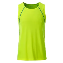 Funktions-Tanktop "JN494" - XXL - bright-yellow/bright-blue