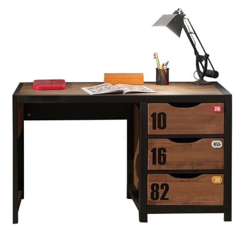 Vipack Alex Bureau, Grenen Natuur, B: 130 cm, D: 75 cm, H: 60 cm
