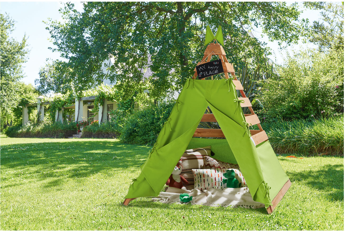 PLAYTIVE Spielzelt Tipi, einfacher und schneller Aufbau