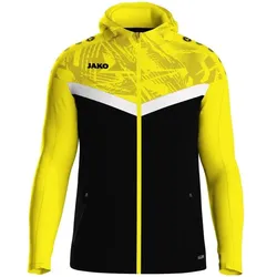 Jako JAKO Iconic Team Kapuzenjacke schwarz/soft yellow 164