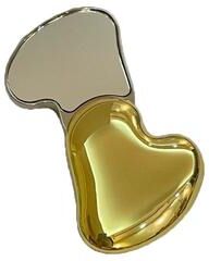 Fusion Finds Elegant Heart Makeup Mirror Compact Pocket Mirror For Purse & Travel Touch Ups gold heart