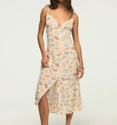 Lucky Brand Conversational Simone Slip in Shell Conversation Print, Size XL