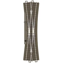 TRIX T62720 - Schlanke Doppelkreuzungsweiche 12,1°