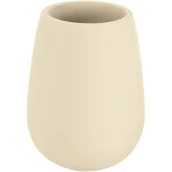 Kleine Wolke Zahnputzbecher Drip Sandbeige 7,8 x 10 x 7,8