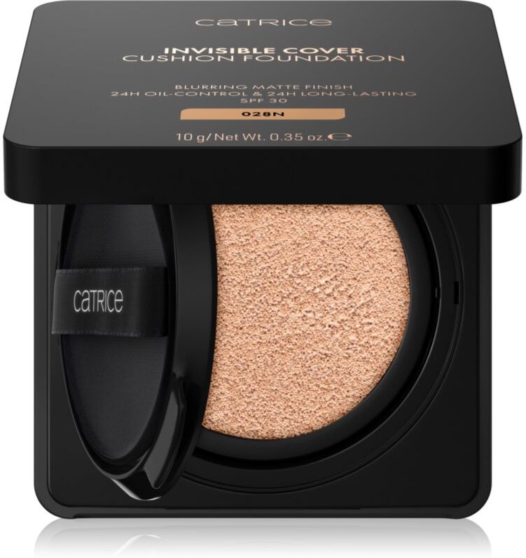 Catrice Invisible Cover Cushion Foundation mattifying cushion foundation SPF 30 shade 028N 10 g