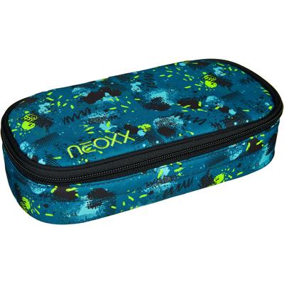 Schreibgeräteetui NEOXX "Schlamperbox, Jump", Kinder, blau (petrol extreme), Polyester, Schreibgeräteetuis, teilweise aus recyceltem Material
