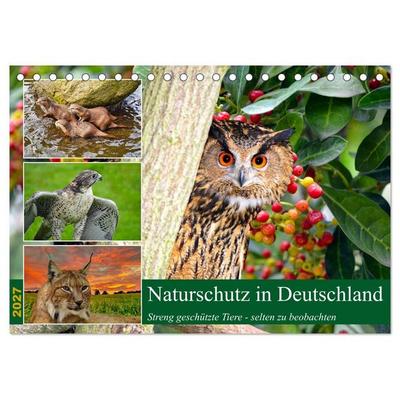 Naturschutz in Deutschland (Tischkalender 2027 DIN A5 quer), CALVENDO Monatskalender