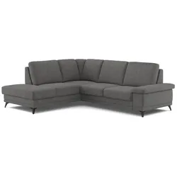 COTTA Ecksofa mit Funktion Boom Stoff Anthracite