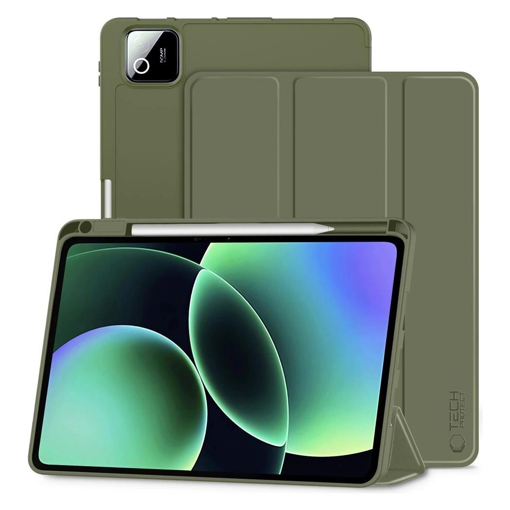 4Kom Etui na tablet.pl TECH-PROTECT SC PEN XIAOMI PAD 7 / 7 PRO / 8 / 8 PRO 11.2 PINE GREEN (Xiaomi Pad 7, Xiaomi Pad 7 Pro, Xiaomi Pad 8, Xiaomi Pad 8 Pro) (5906302339693)